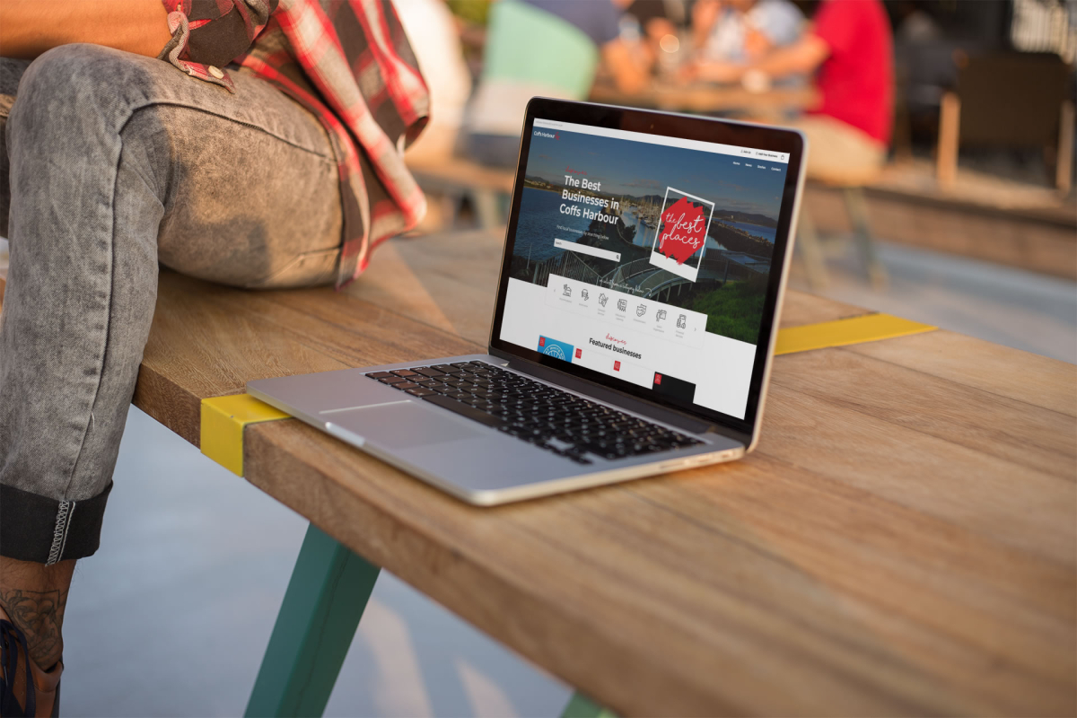 Coffs Harbour.biz Website Mock-Up