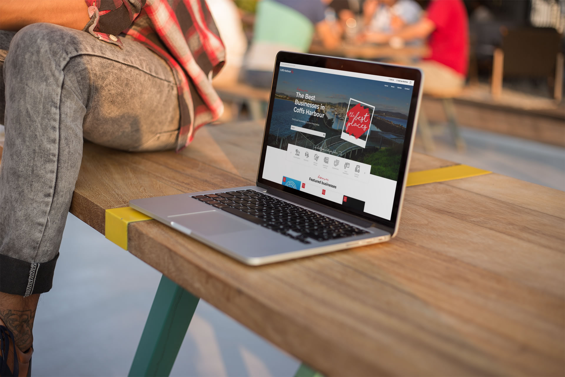 Coffs Harbour.biz Website Mock-Up