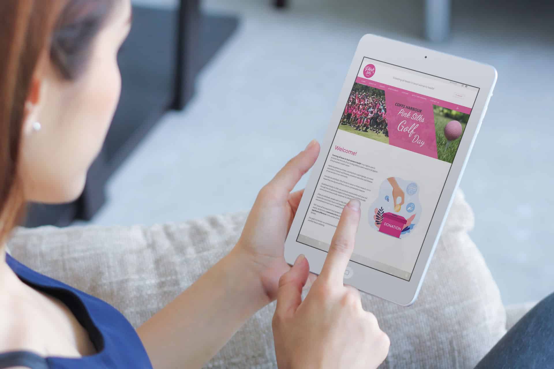 Pink Silks Website Mock-Up