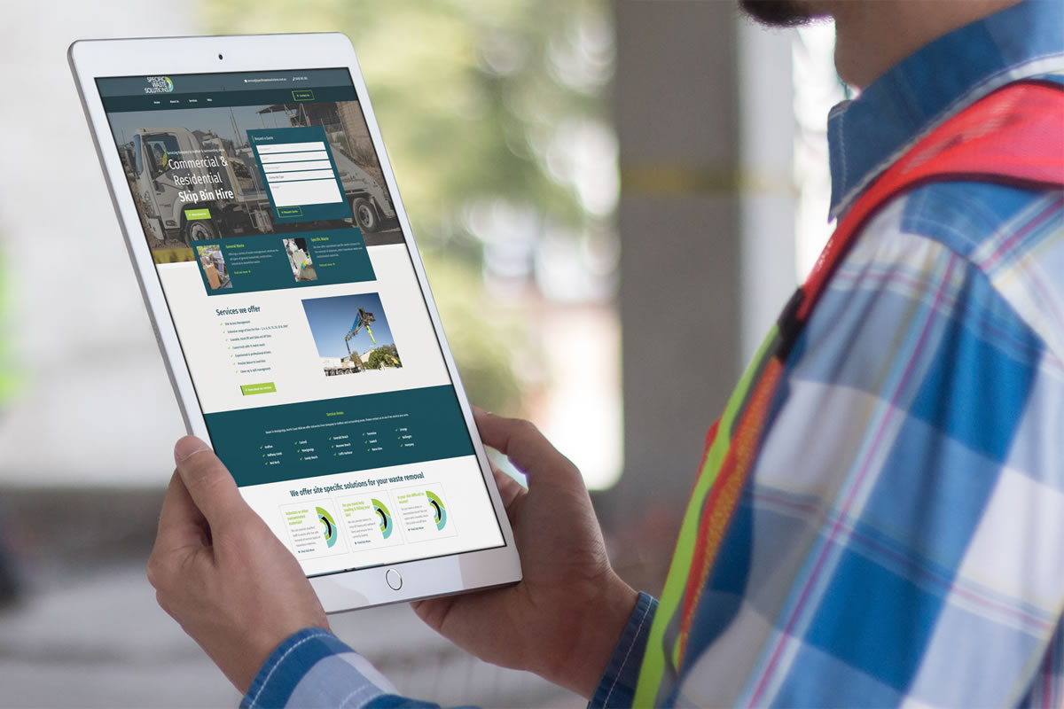 Specific Waste Solutions Website Mock-Up